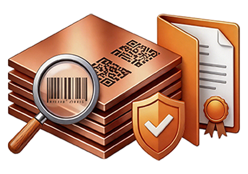 Material traceability icon
